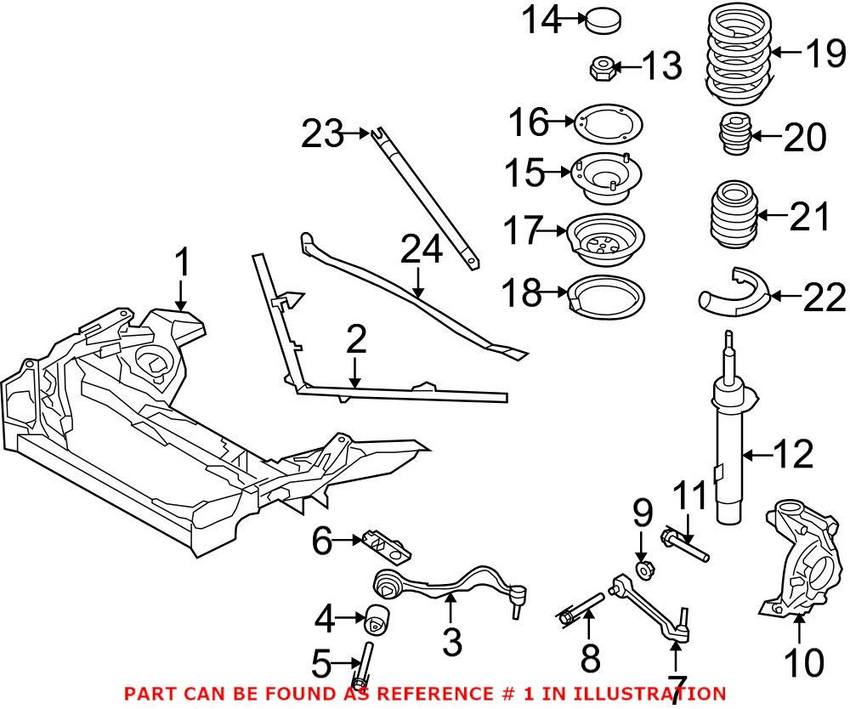 BMW Subframe - Front 31116785639